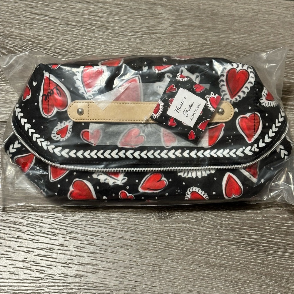 Brighton Heart Print Cosmetic Bag
